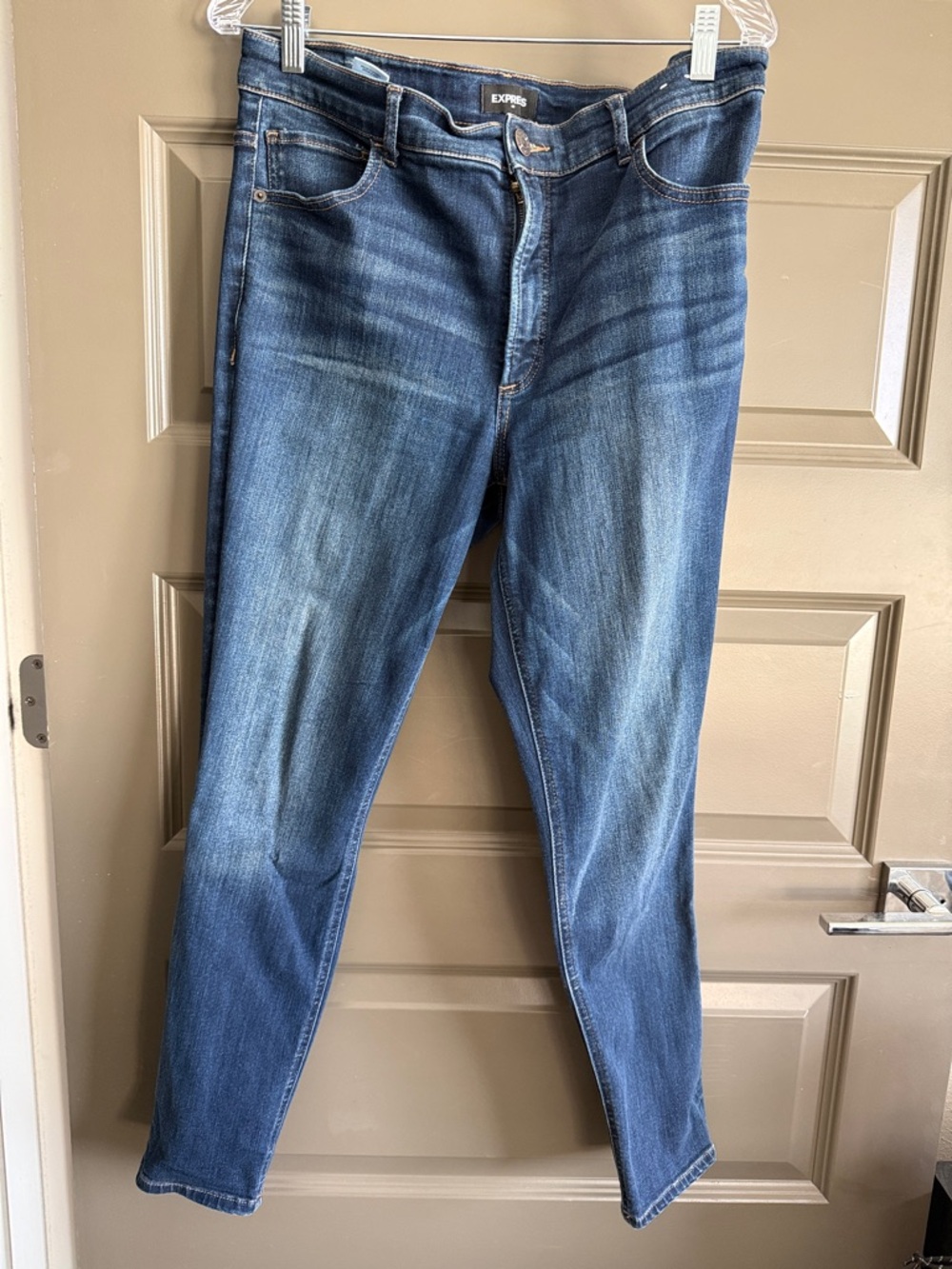 Express Women's Medium Blue Skinny Jeans